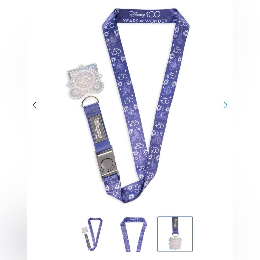 Disney 100 Years Of Wonder pin collector lanyard